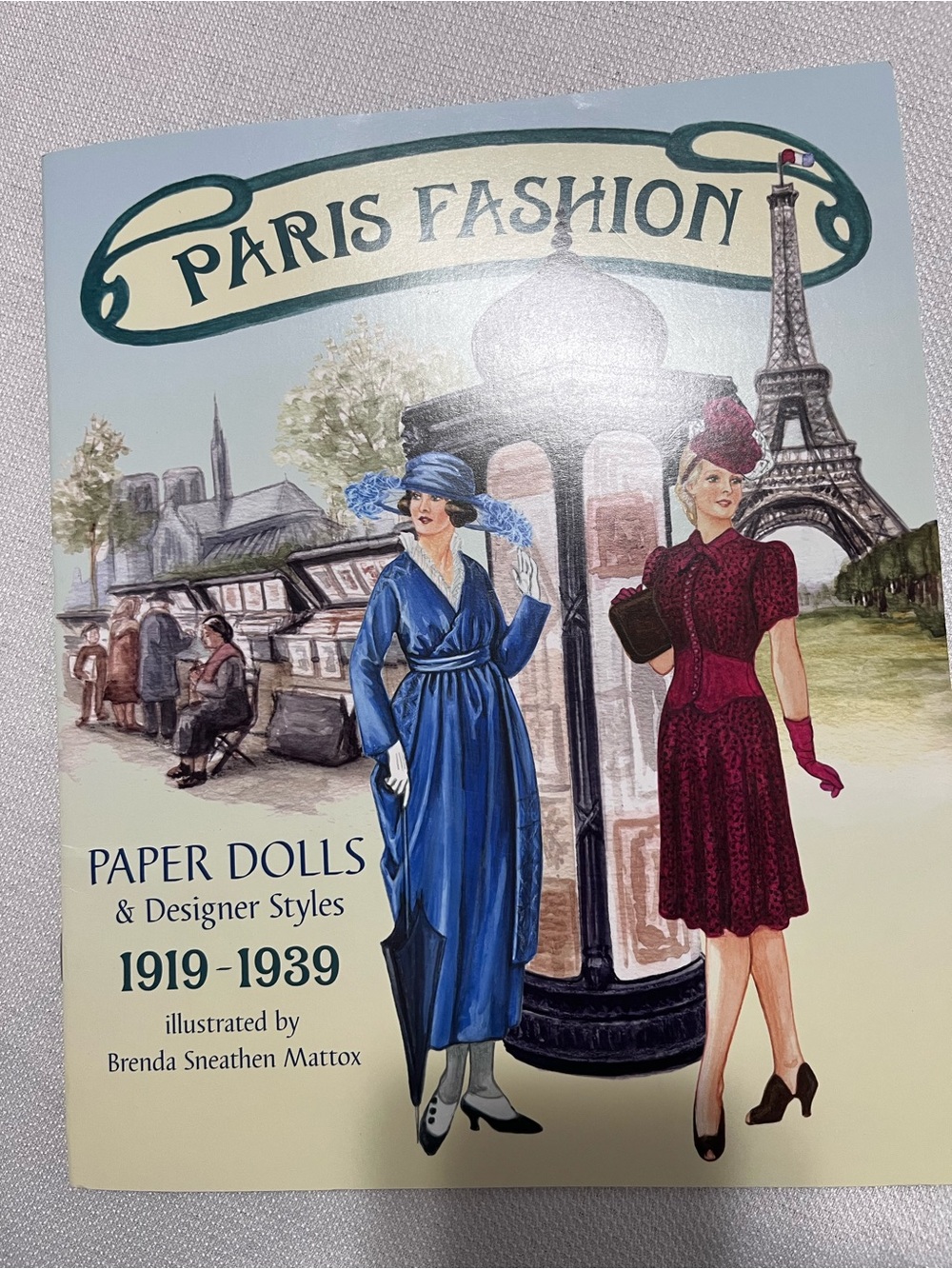 Set of 2 Paris Fashion Paper Dolls and the Sixties